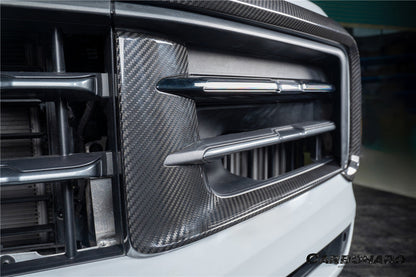 2024-2025 Porsche 9Y0.2 Cayenne S   Coupe     E-Hybrid OEM Style Dry Carbon Fiber Front Bumper Side Vent Cover