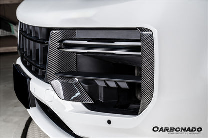 2024-2025 Porsche 9Y0.2 Turbo GT OEM Style Dry Carbon Fiber Front Bumper Side Vent Cove