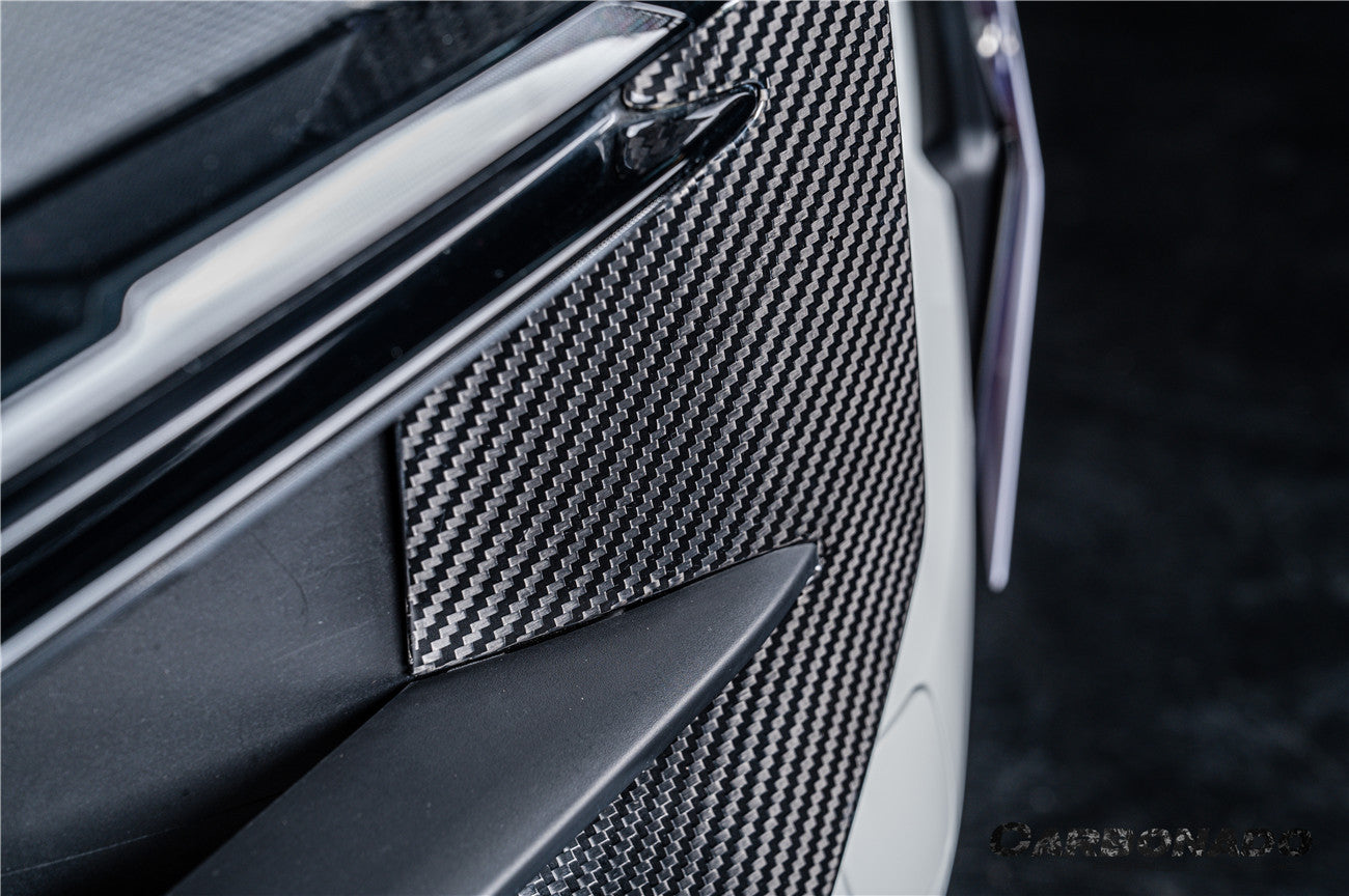 2024-2025 Porsche 9Y0.2 Turbo GT OEM Style Dry Carbon Fiber Front Bumper Side Vent Cove