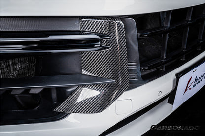 2024-2025 Porsche 9Y0.2 Turbo GT OEM Style Dry Carbon Fiber Front Bumper Side Vent Cove