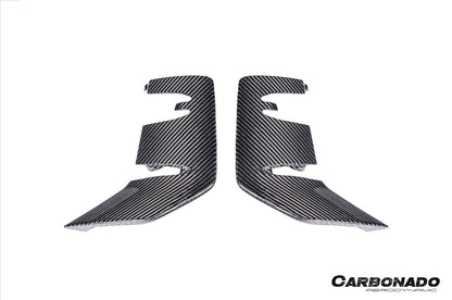 2024-2025 Porsche 9Y0.2 Turbo GT OEM Style Dry Carbon Fiber Front Bumper Side Vent Cove