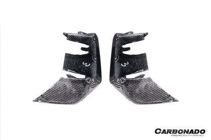 2024-2025 Porsche 9Y0.2 Turbo GT OEM Style Dry Carbon Fiber Front Bumper Side Vent Cove