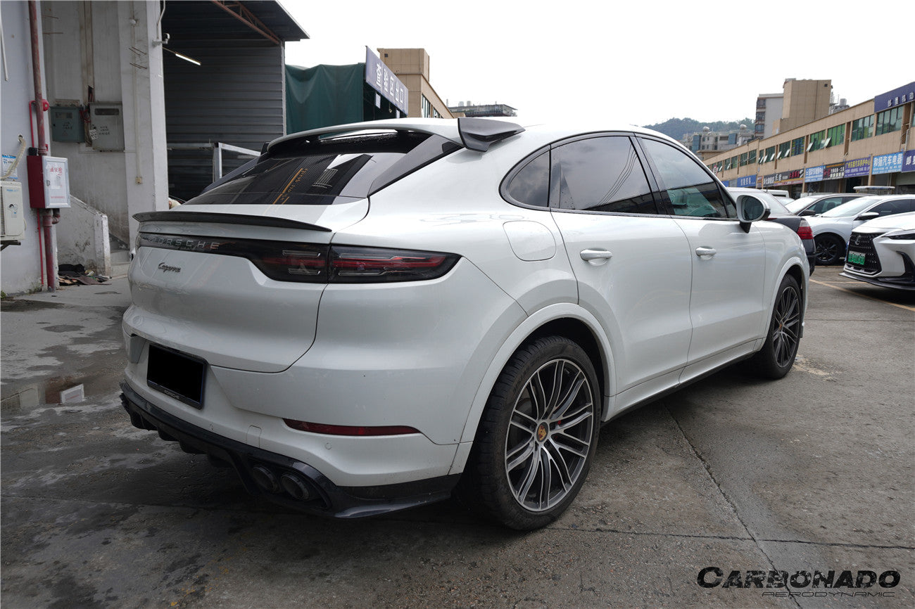 2018-2025 Porsche 9Y0 9YB Cayenne S, GTS, E-Hybrid Coupe Only KT Style Dry Carbon Fiber Roof Spoiler