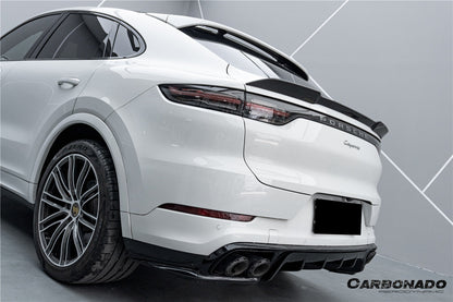 2018-2025 Porsche 9Y0 9YB Cayenne S    GTS    E-Hybrid Coupe Only KT Style Dry Carbon Fiber Trunk Spoiler