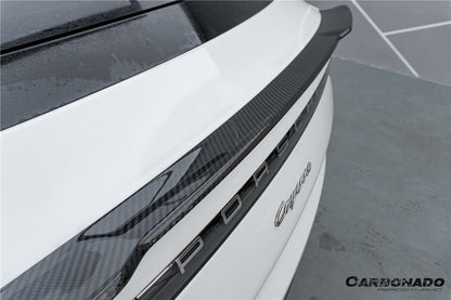 2018-2025 Porsche 9Y0 9YB Cayenne S    GTS    E-Hybrid Coupe Only KT Style Dry Carbon Fiber Trunk Spoiler