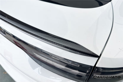 2018-2025 Porsche 9Y0 9YB Cayenne S    GTS    E-Hybrid Coupe Only Turbo Style Dry Carbon Fiber Trunk Spoiler