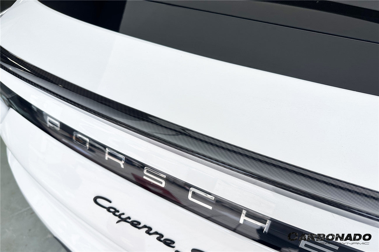 2018-2025 Porsche 9Y0 9YB Cayenne S    GTS    E-Hybrid Coupe Only Turbo Style Dry Carbon Fiber Trunk Spoiler