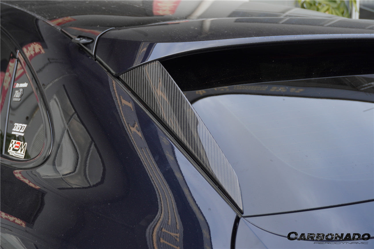 2018-2025 Porsche 9Y0 9YB Cayenne S    GTS    E-Hybrid Coupe Only KT Style Dry Carbon Fiber Rear Window Side Trims