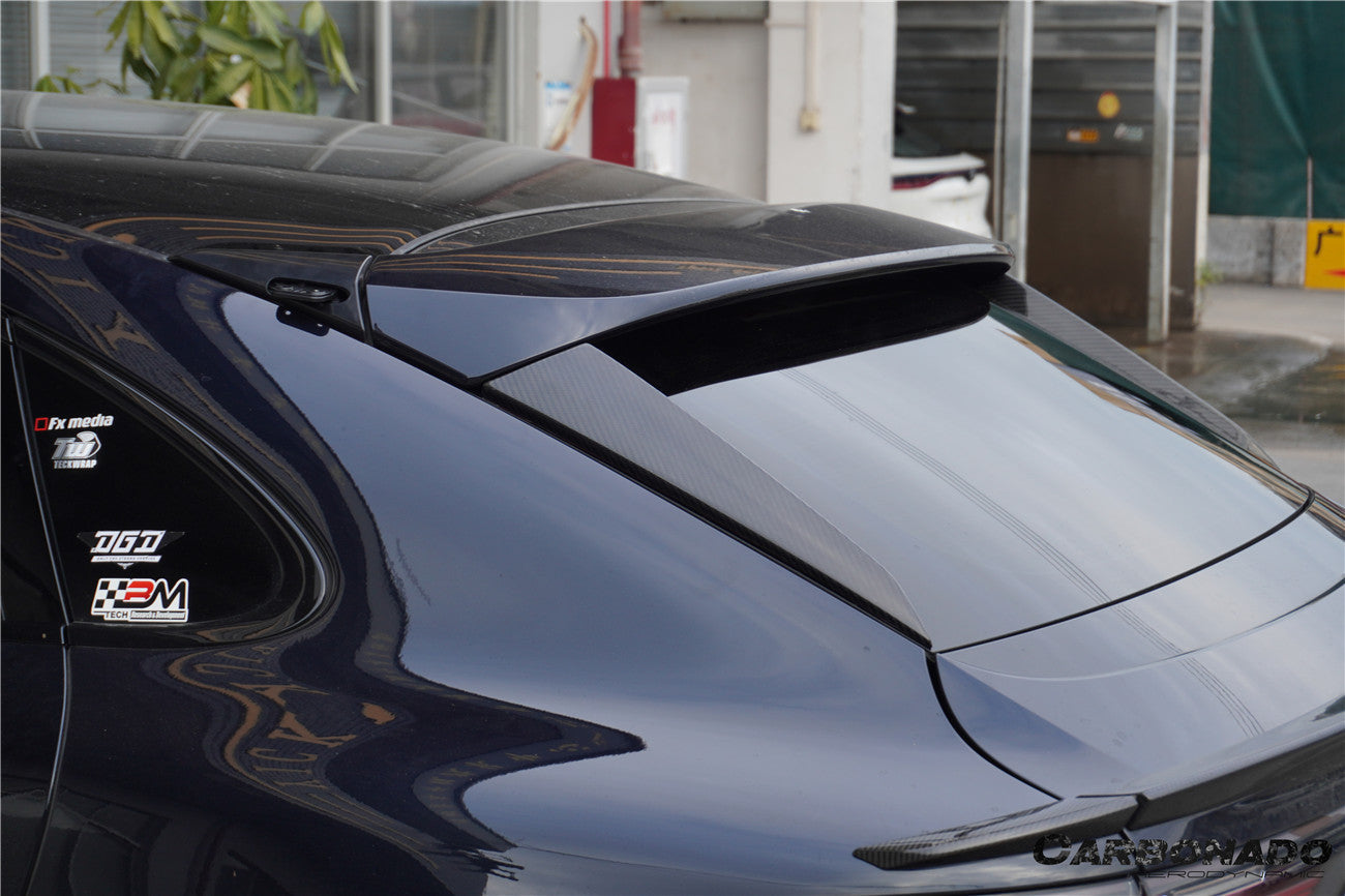 2018-2025 Porsche 9Y0 9YB Cayenne S    GTS    E-Hybrid Coupe Only KT Style Dry Carbon Fiber Rear Window Side Trims