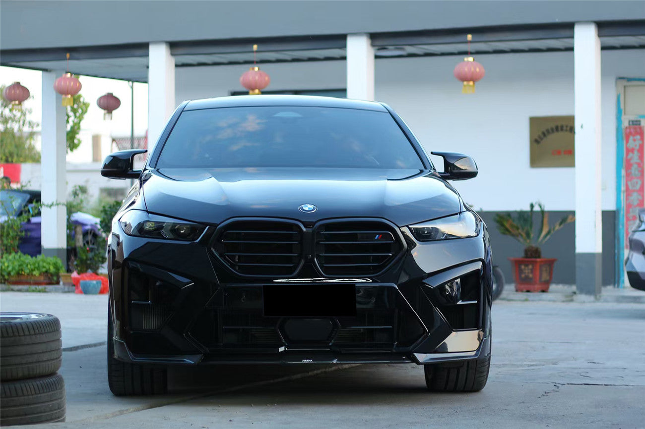 2024-2025  BMW X6M F96 AD Style Dry Carbon Fiber Front Lip - Carbonado