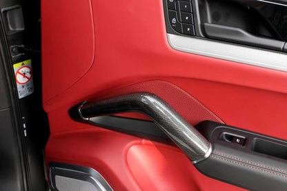 2018-2026 Porsche Cayenne 9Y0 OE Style Autoclave Carbon Fiber Inner Door Handle | Fits S, Coupé, E-Hybrid, GTS, Turbo, Turbo GT