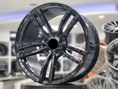 E1121 Gloss Black 19x8.5 ET35 5x120 – (Square Set of 4)