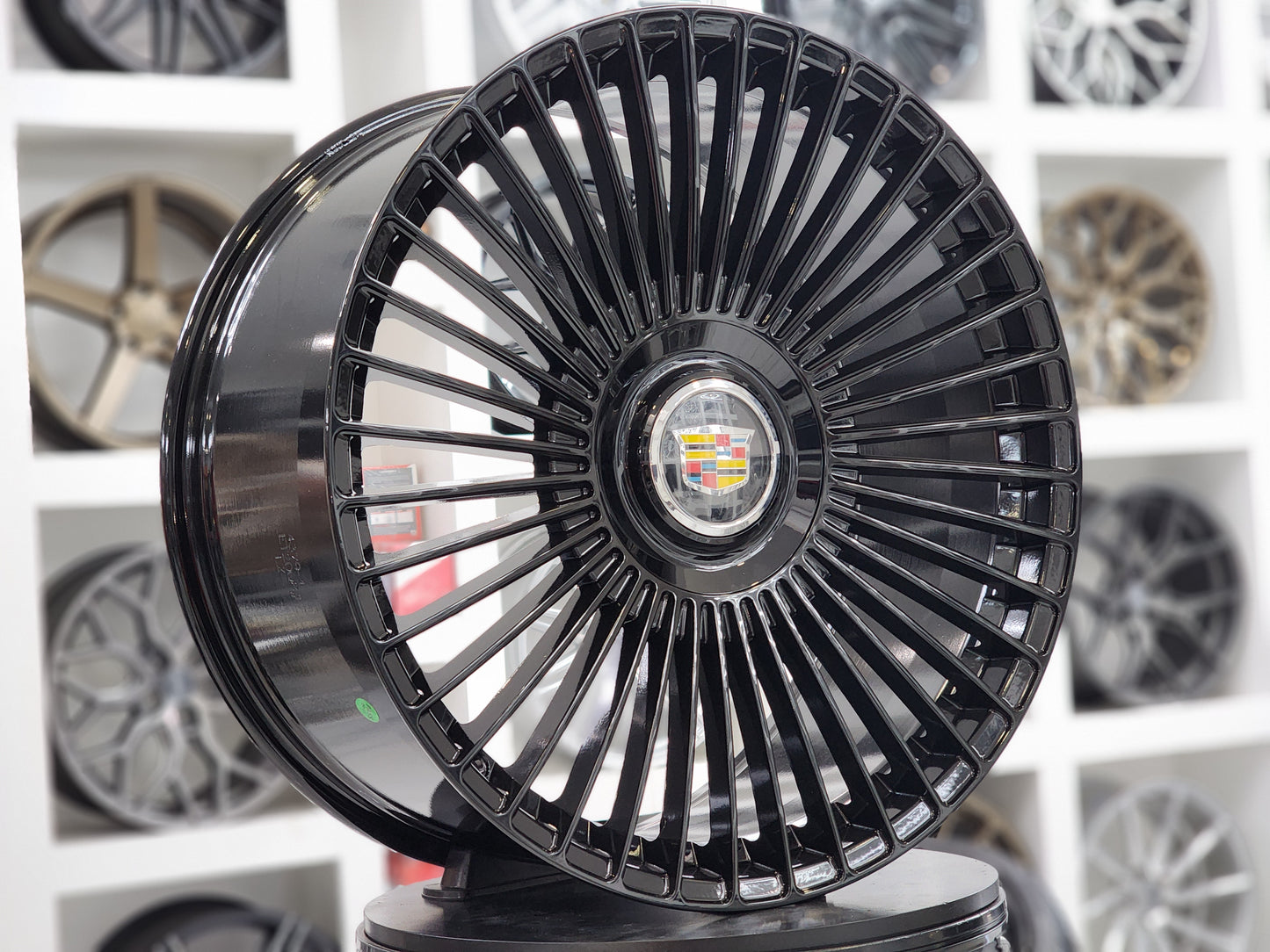 24" Flow Forged Wheels fit Cadillac Escalade ESV Platinum Sport V w/ Floater Caps