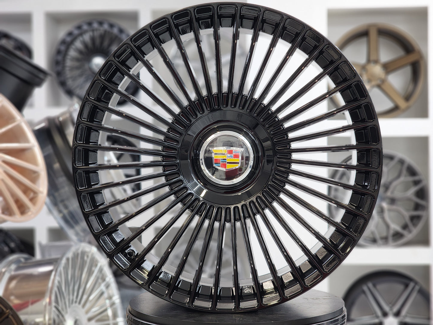 24" Flow Forged Wheels fit Cadillac Escalade ESV Platinum Sport V w/ Floater Caps