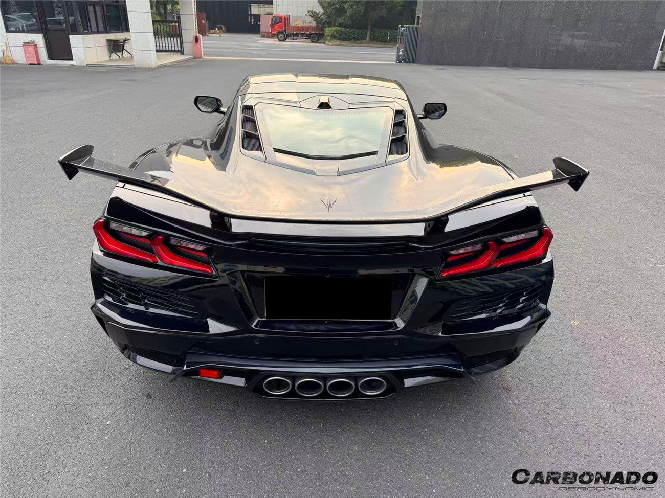 2020-2025 Corvette C8 Stingray Z06 Style DRY Carbon Fiber Trunk Spoiler Wing