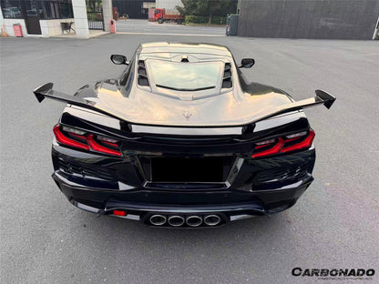 2020-2025 Corvette C8 Stingray Z06 Style DRY Carbon Fiber Trunk Spoiler Wing