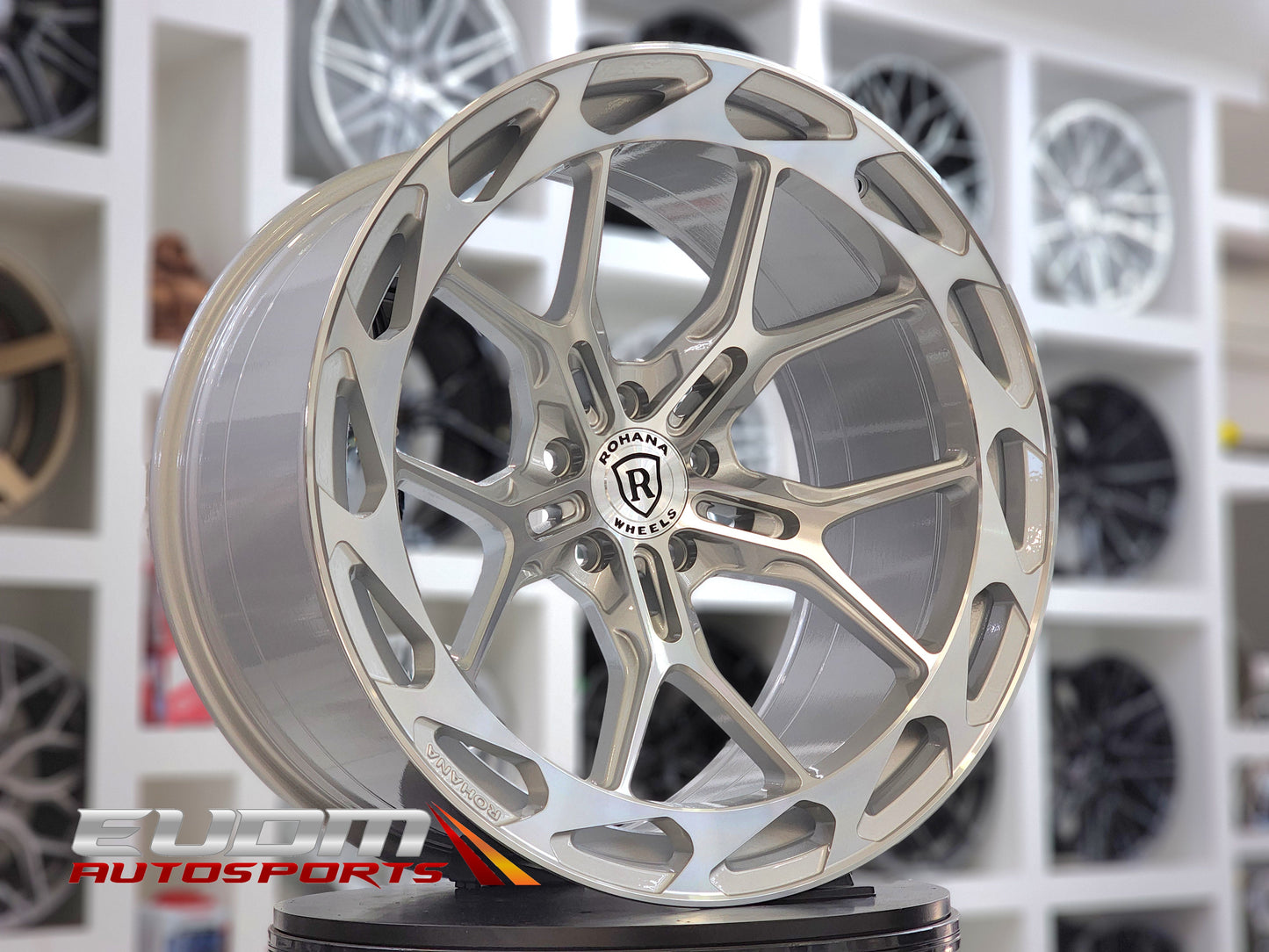 20" Rohana RFX19 Machine Silver 5x114 ( Square Setup ) ( Set of 4 )