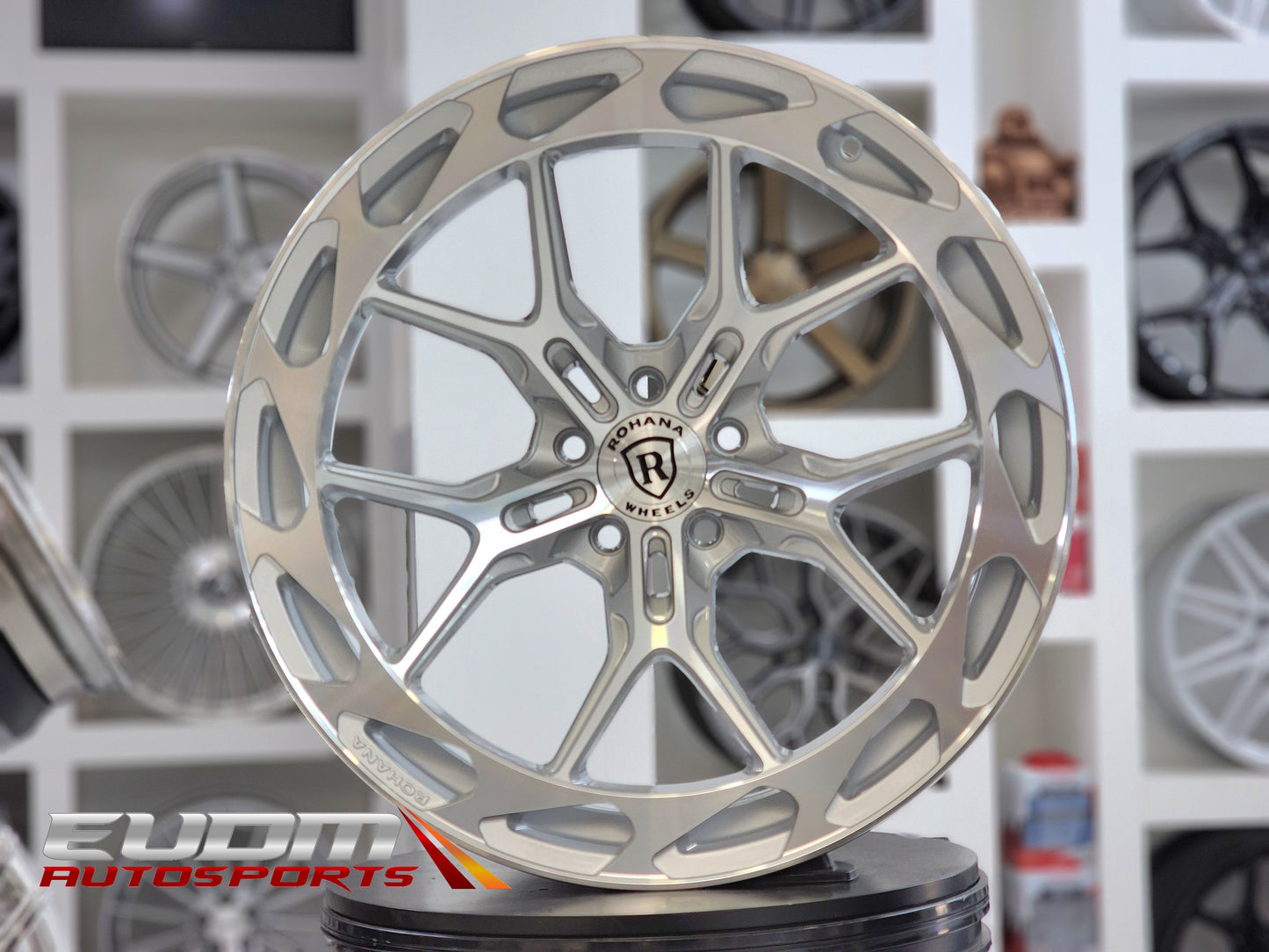 20" Rohana RFX19 Machine Silver 5x114 ( Square Setup ) ( Set of 4 )