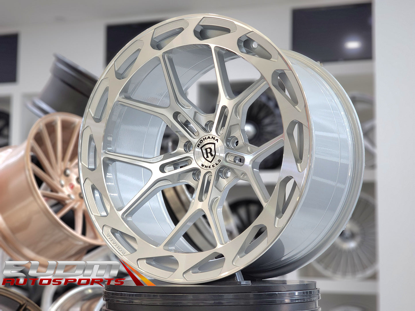 20" Rohana RFX19 Machine Silver 5x114 ( Square Setup ) ( Set of 4 )