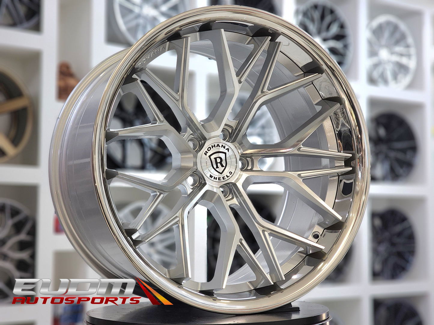 Rohana RFC3 19x8.5 ET35 Machine Silver 5x114 – (Square Set of 4)