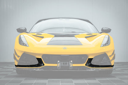 2021-2024 Lotus Emira NYO MNK Style Dry Carbon Fiber Front Bumper Side Splitter - Carbonado