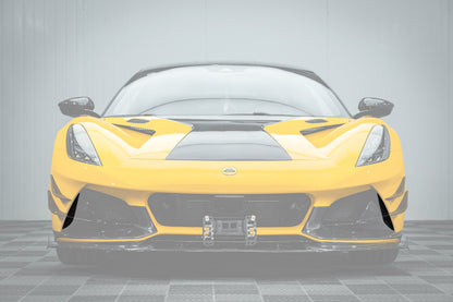 2021-2024 Lotus Emira NYO MNK Style Dry Carbon Fiber Front Bumper Vent Trims - Carbonado