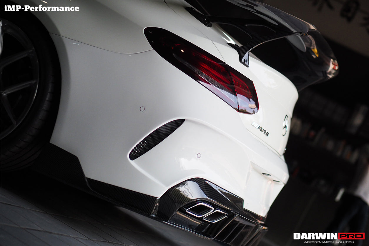 2015-2018 Mercedes Benz C-Class Coupe IMP Performance Partial Carbon Fiber Rear Bumper - DarwinPRO Aerodynamics