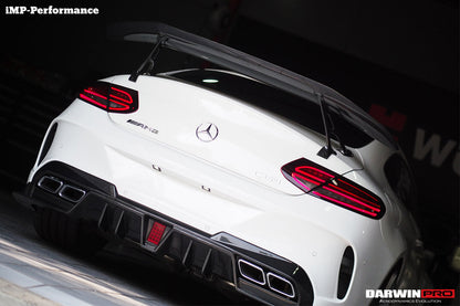 2015-2018 Mercedes Benz C-Class Coupe IMP Performance Partial Carbon Fiber Rear Bumper - DarwinPRO Aerodynamics