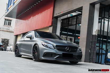 2015-2021 Mercedes Benz W205 C63/S AMG Coupe BKSS Style Carbon Fiber Front Lip - DarwinPRO Aerodynamics