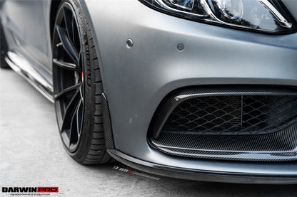 2015-2021 Mercedes Benz W205 C63/S AMG Carbon Fiber Front Canards - DarwinPRO Aerodynamics