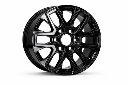 E208 Gloss Black 18x7.5 ET60 6.139 - Square Set (4 Wheels)
