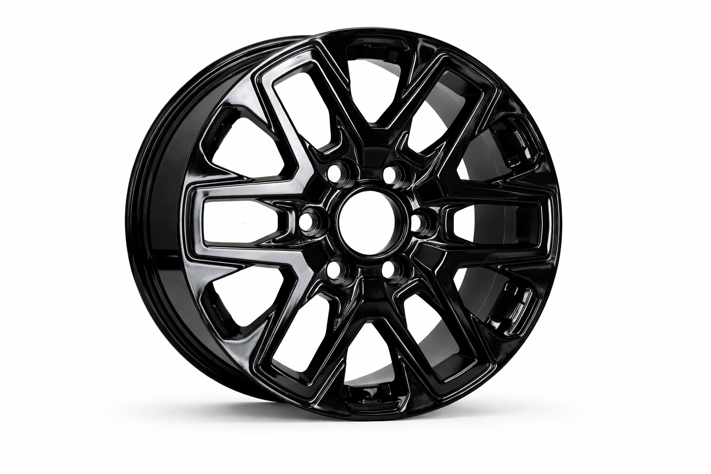 E208 Gloss Black 20x7.5 ET60 6.139 - Square Set (4 Wheels)