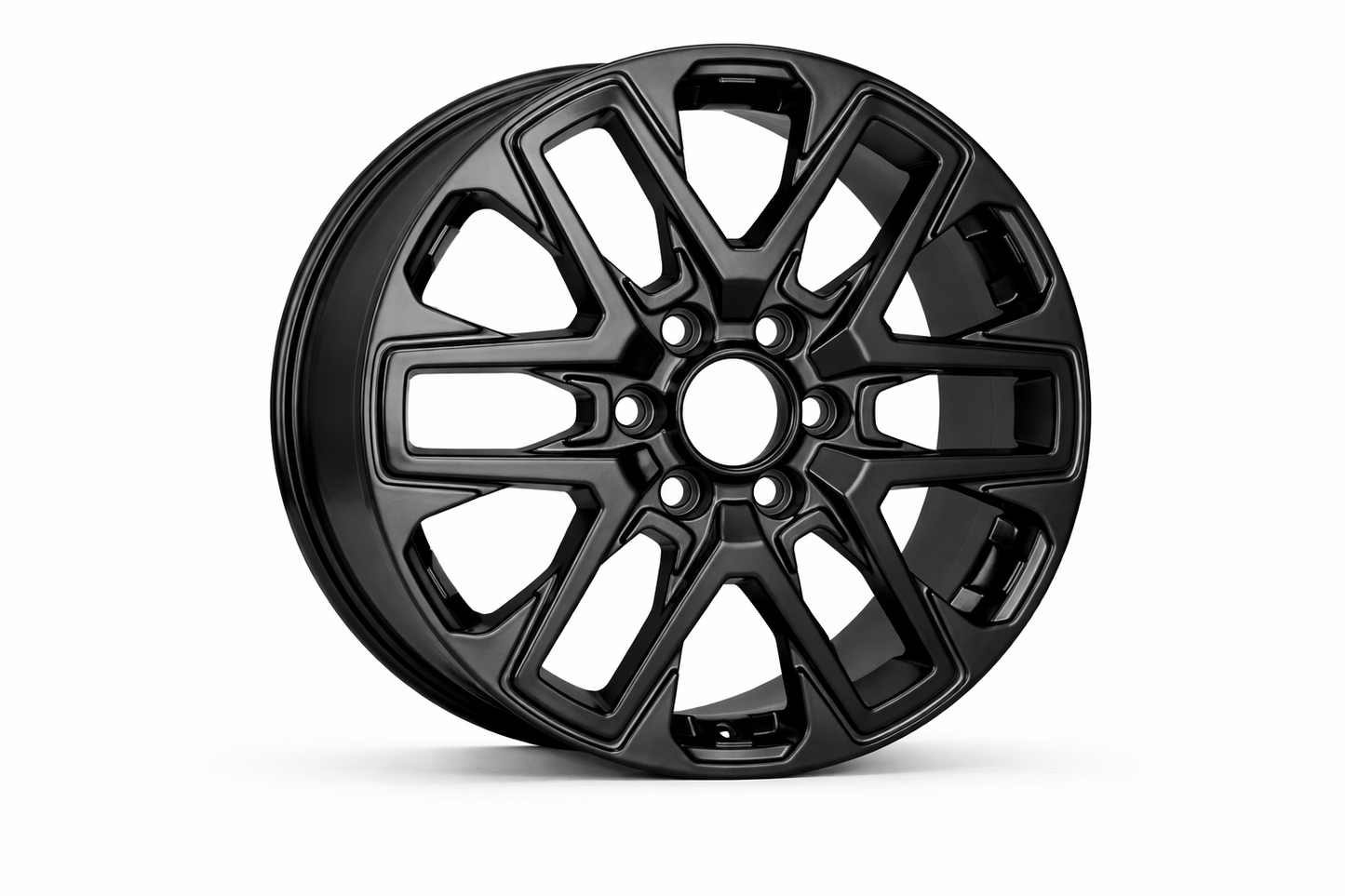 E208 Satin Black 20x7.5 ET60 6.139 - Square Set (4 Wheels)