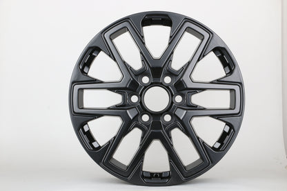 E208 Satin Black 20x7.5 ET60 6.139 - Square Set (4 Wheels)