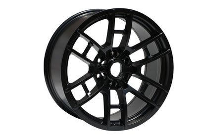 E209 Satin Black 22x9.0 ET15 6.139 - Square Set (4 Wheels)