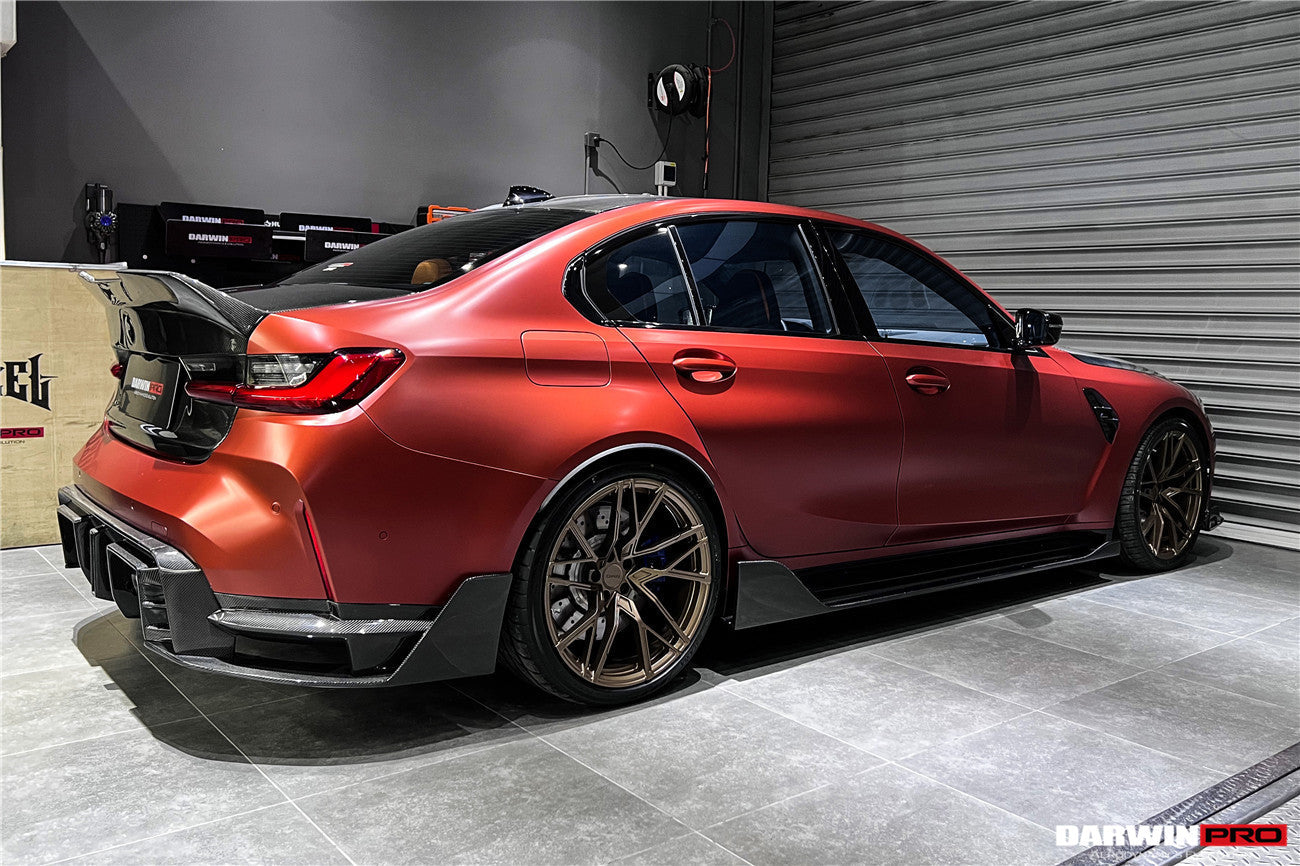 2021-UP BMW M3 G80 BKSS Style Carbon Fiber Side Skirts - DarwinPRO Aerodynamics