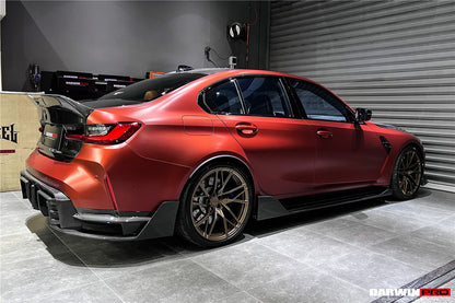 2021-UP BMW M3 G80 BKSS Style Carbon Fiber Side Skirts - DarwinPRO Aerodynamics