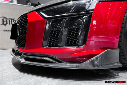 2016-2018 Audi R8 Coupe/Spyder iMP Performance Carbon Fiber Front Lip - DarwinPRO Aerodynamics