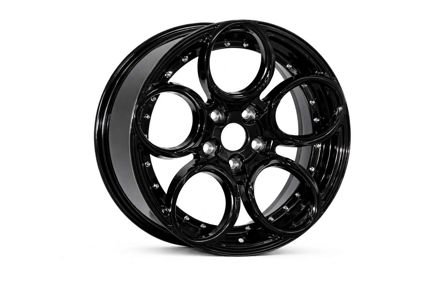E103 Gloss Black 17x7.5 ET35 5x114.3 - Square Set (4 Wheels)