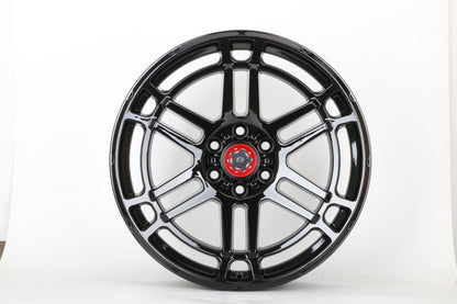 E216 Gloss Black 17x9.0 ET0 6.139 - Square Set (4 Wheels)