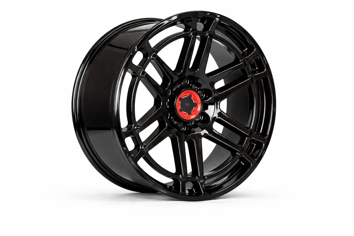 E216 Gloss Black 17x9.0 ET0 6.139 - Square Set (4 Wheels)