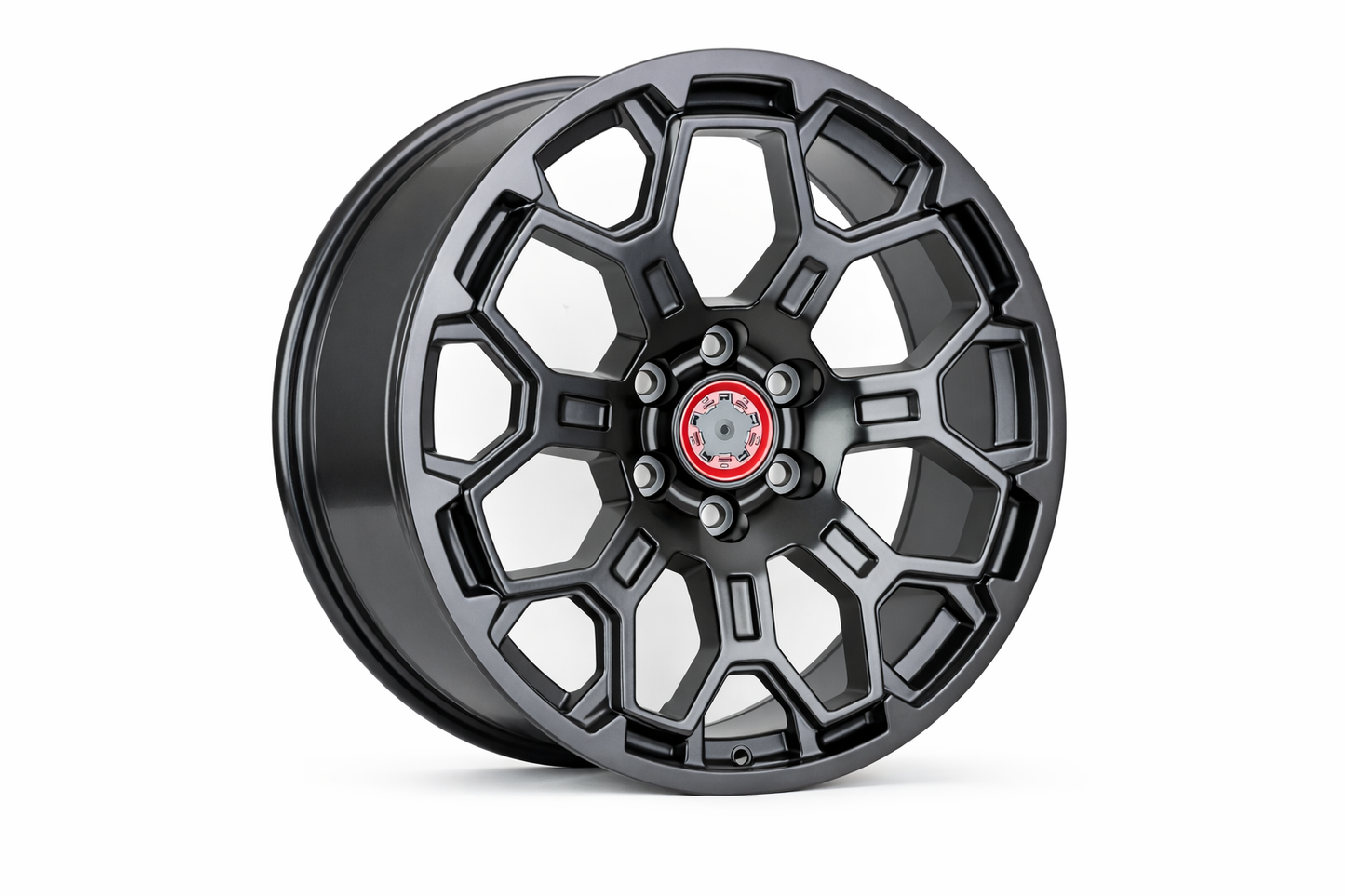 E217 Satin Black 17in Staggered Set 7.5 ET5 / 9.0 ET0 6.139 (4 Wheels)