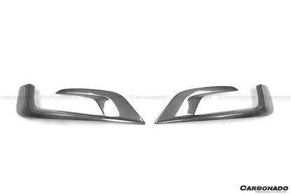 2014-2017 Mercedes Benz W222.1 S63 AMG BRS Style Carbon Fiber Front Bumper Air Vents - Carbonado