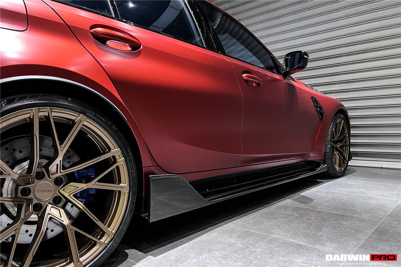 2021-UP BMW M3 G80 BKSS Style Carbon Fiber Side Skirts - DarwinPRO Aerodynamics