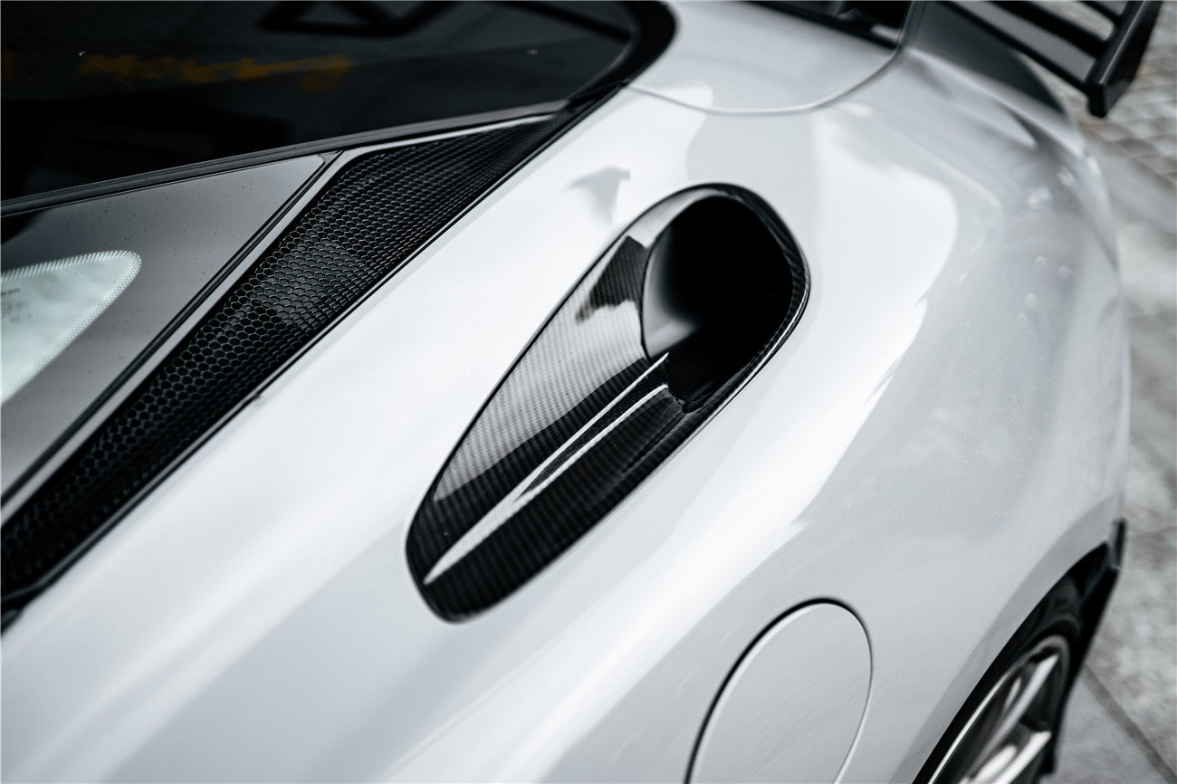 2020-2023 McLaren GT WP Style Dry Carbon Fiber Side Air Intake Vents - Carbonado