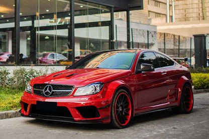 2012-2014 Mercedes Benz W204 C63 AMG Coupe BKSS Style Wide Full Body Kit - Carbonado