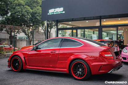 2012-2014 Mercedes Benz W204 C63 AMG Coupe BKSS Style Wide Full Body Kit - Carbonado Aero