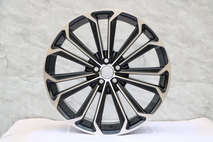 E221 Black Machined Face 16x6.5 ET40 5.100 - Square Set (4 Wheels)
