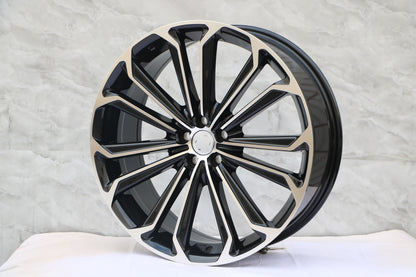 E221 Black Machined Face 16x6.5 ET40 5.100 - Square Set (4 Wheels)