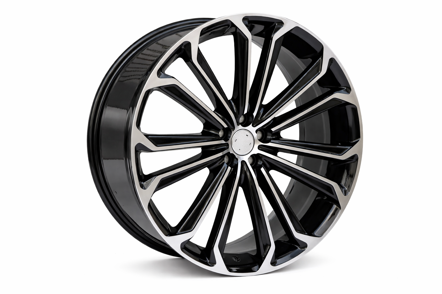E221 Black Machined Face 16x6.5 ET40 5.100 - Square Set (4 Wheels)